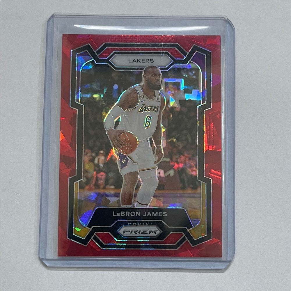 Panini Prizm Red Ice Basketball LeBron James Card MAKE OFFER